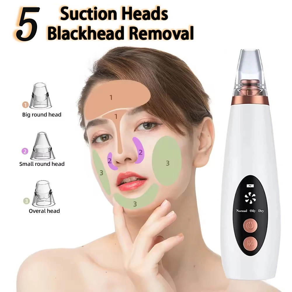 

Deep Cleansing Blackhead Remover Vacuum Suction Pore Cleaner Electric Blackhead Remover For Nose Face Skin Care