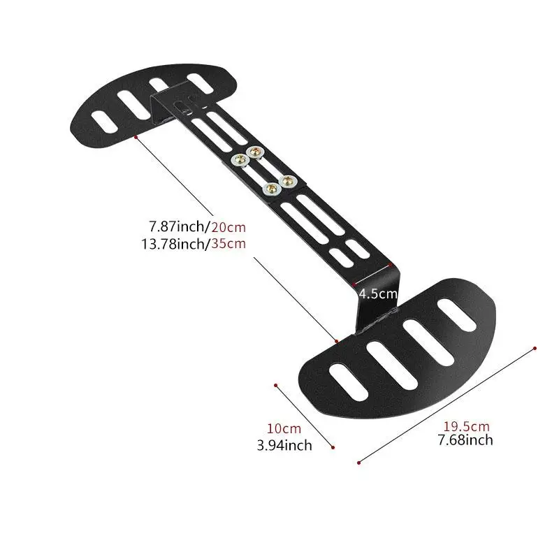 Electric Bike Front Footrest Adjustable Widen Front Foot Pedal Foot Rest Easy to Install Motorcycle Vehicle Modification DIY Set