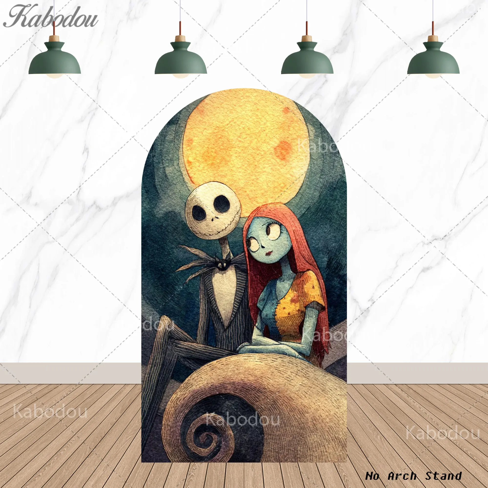 الكابوس قبل عيد الميلاد موضوع قوس خلفية الاطفال حفلة عيد ميلاد ديكور استحمام الطفل راية ملصق خلفية التصوير الدعامة #2