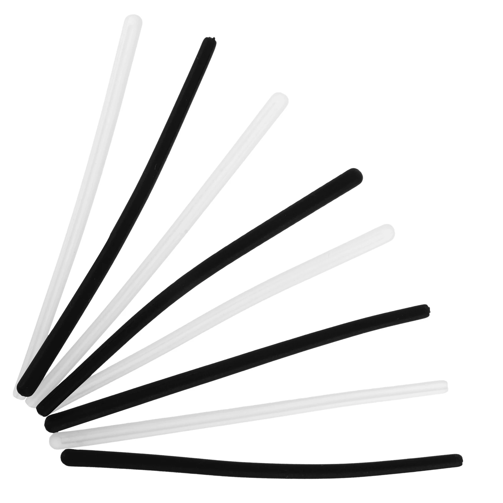 

4 Pairs Eyeglass Temple Covers Anti Slip Silicone Replacement Tips Thin Metal Legs Comfortable Ear Grips Glasses Retainers Soft