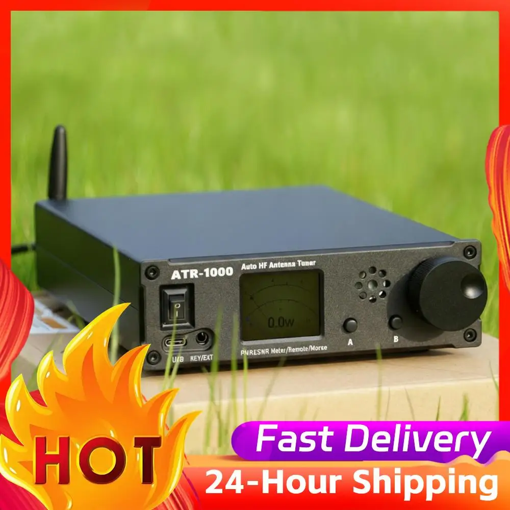 ل YAESU ICOM AMNVOLT ATR1000 1000 واط 1.8-30 ميجا هرتز موالف هوائي أوتوماتيكي 1.8In TFT شاشة كامل Waveband راديو استقبال خفيفة الوزن