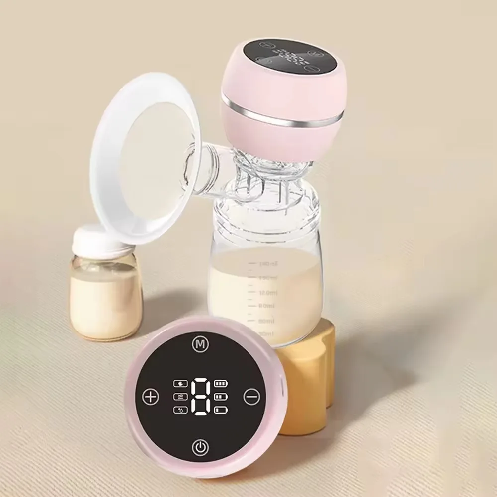 with LED Screen Integrated Electric Breast Pump Breastfeeding 3 Modes Electric Breast Pump Machine 180ml Milk Bottle Low Noise
