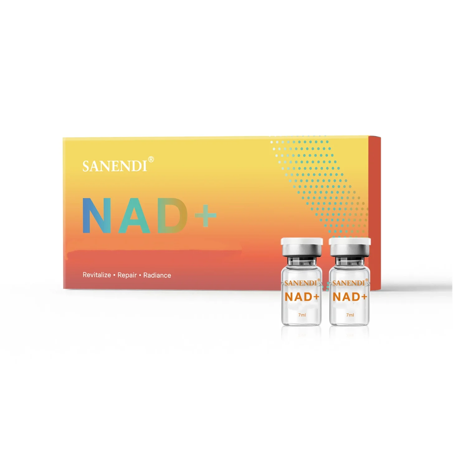 أحدث مصل NAD+ BIO لرفع الوجه PDRN Essence الببتيدات NAD Plus مصل Dr.Pen للشيخوخة والبشرة الباهتة 7 مل * 5 قوارير