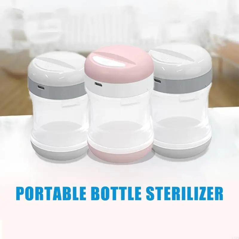 เครื่องฆ่าเชื้อ UVC ขนาดกะทัดรัดสำหรับขวดแรกเกิดจุกนมหลอก USB ชาร์จง่ายต่อการพกพา L8RB
