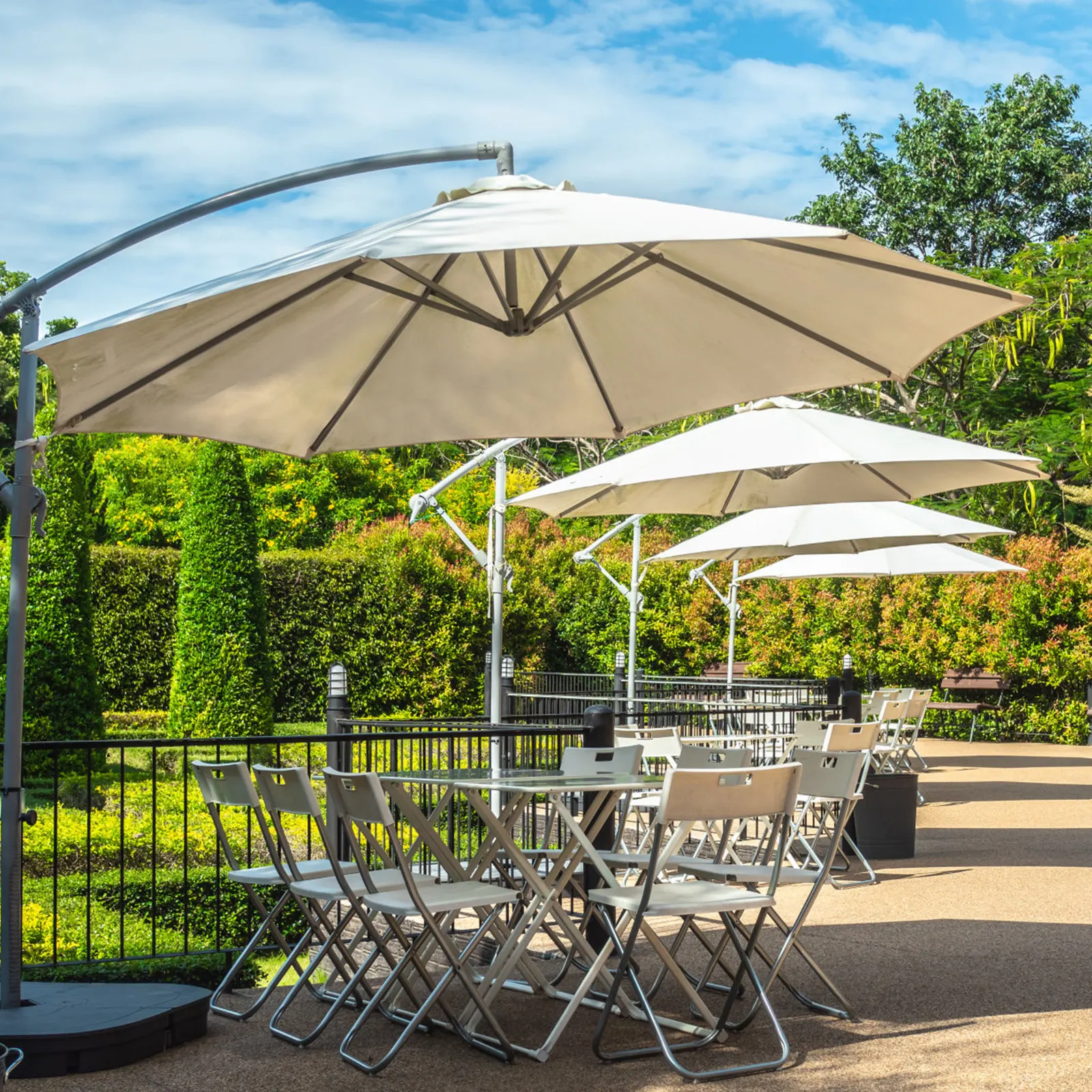 Patio Canopy Umbrella Replacement For Beach Sun Shade Umbrella Outdoor Sunshade Courtyard Anti-uv Table