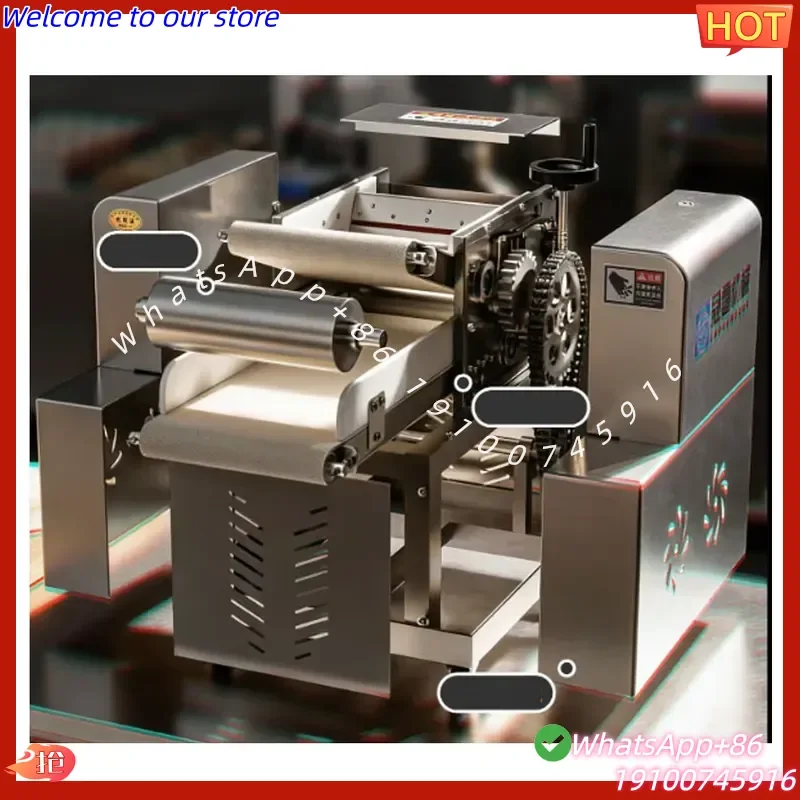 CE High Productivity Noodle Press Machine Adjustable Thickness Dough Roller Machine Kneading Flour Pastry Pizza Dough Machine
