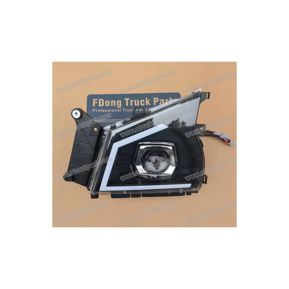 FDONG 1 Set 2 Pcs Left-hand drive LED Headlmap Headlights Black or White 24V for ISUZU 600P NQR-2006 NKR-2006