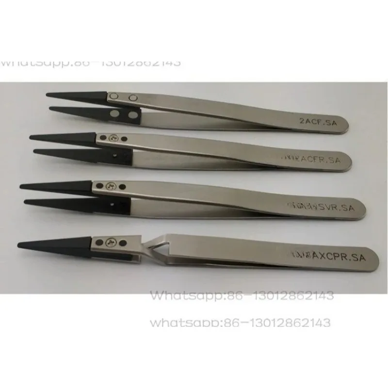 Precision Anti-static Tweezers Round Head Laboratory Substrate Lens Clean Room Research Clip Imported From Switzerland