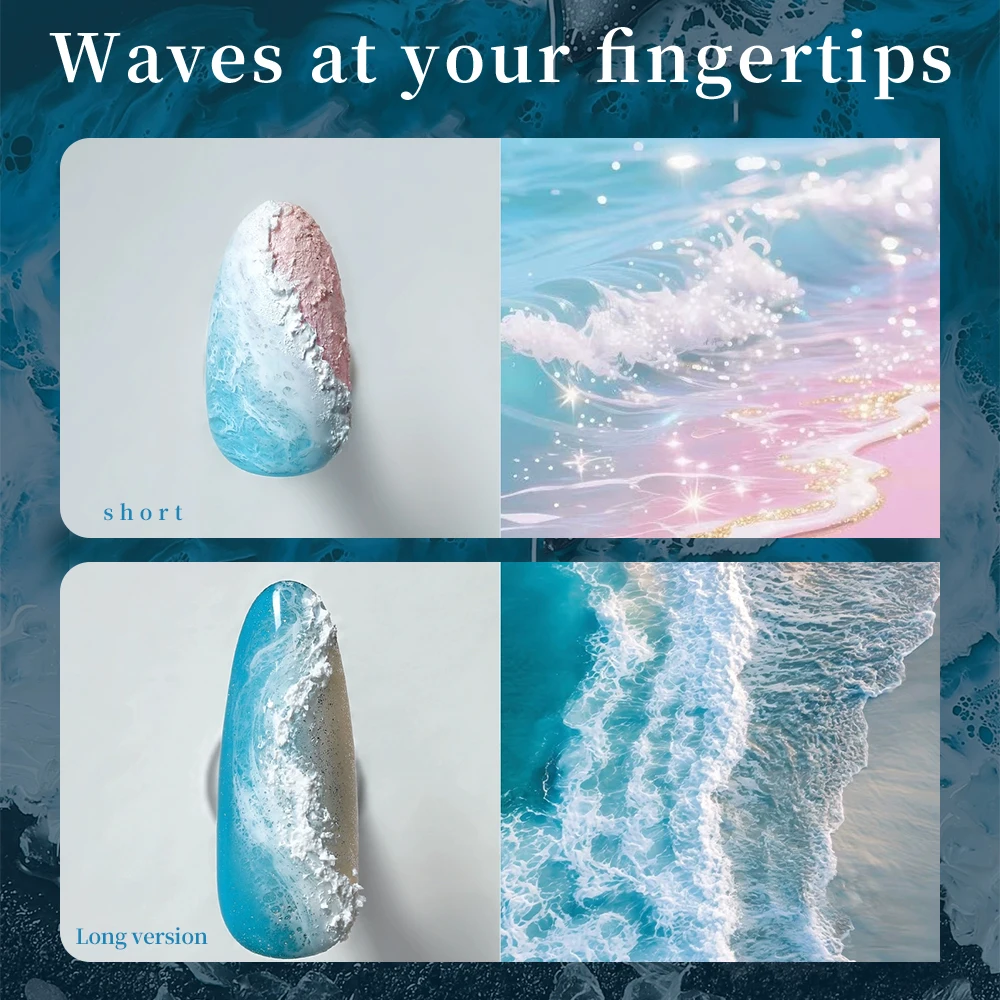 MR NAIL Wave Glue Special Halo Dye Nail Art Bubble Varnish 10color For Nail Rapid Smudging  Marble Wave Nail Art For Nail Salon