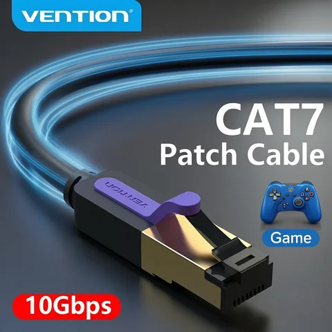 Vention Ethernet Cable RJ 45 Cat7 Lan Cable STP RJ45 Network Cable for Cat6 Compatible Patch Cord for Router Cat7 Ethernet Cable
