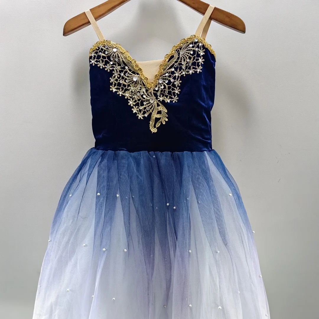 

Adult and children ballet competition dress Royal Blue Purple Swan Lake scene three ballet dance tutu dress Girls