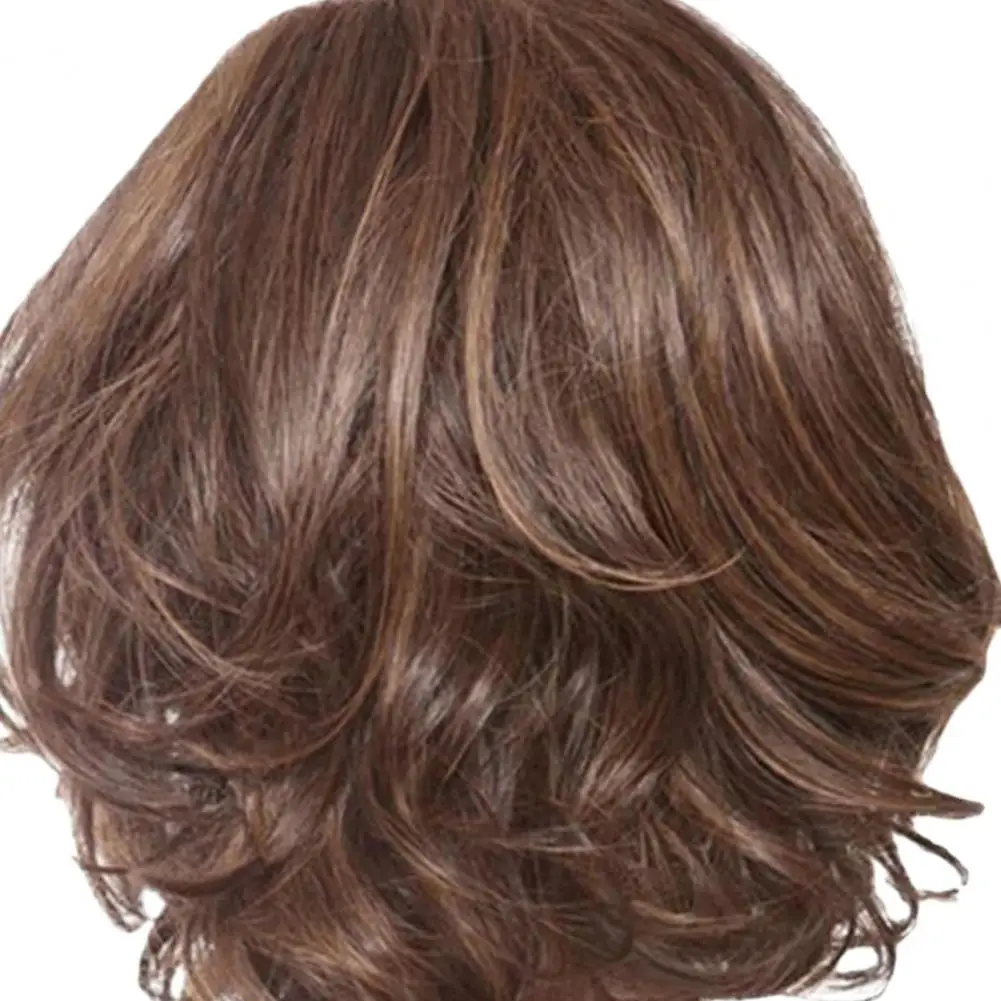 

Natural Look Short Curly Wig - High Temperature Silk Hair, Fluffy Fashion for Everyday Wear