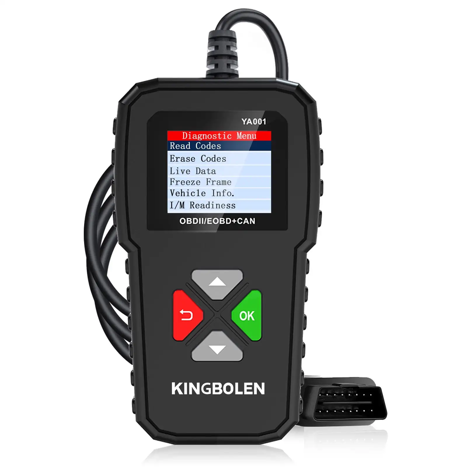 

YA001 OBD2 сканер диагностический инструмент проверка кода неисправности двигателя автомобиля OBDII чистые коды ошибок