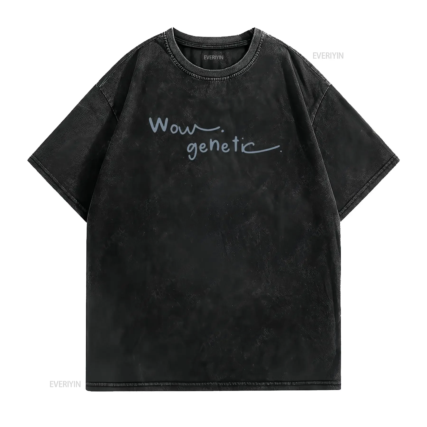 Lovevolla 2026 Nuova T Shirt con Rivalità Riscaldante Stampa Genetica Girocollo Stile Casual Tessuto Leggermente vintage