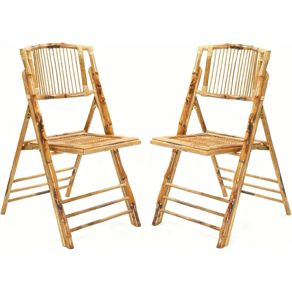 

Bamboo Folding Chairs 1/2/4 Pack Foldable Dining Wood Chairs for Outdoor Indoor Garden Patio Lawn Porch Wedding Party Eve