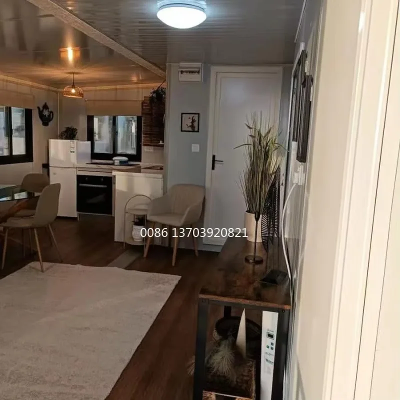 منزل جاهز 40 قدم 20 قدم حاوية منزلية 2 غرفة نوم منزل صغير قابل للطي حاوية قابلة للتوسيع منزل قابل للطي منزل مسبق الصنع #4