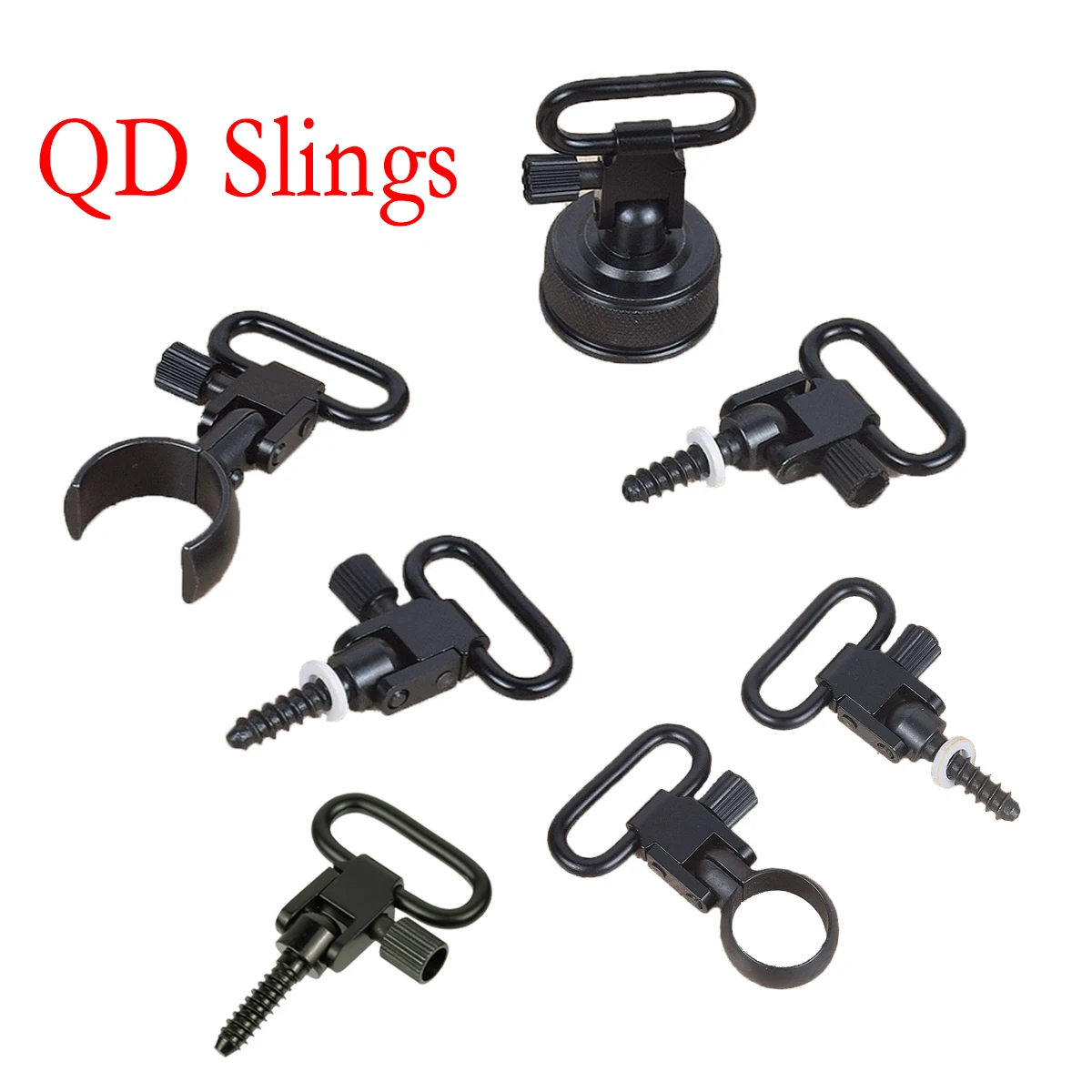 Hunting Metal QD Quick Detachable Sling Swivels Adapter Set For Rifle Shotgun Mossberg 500 Remington 870 20GA 12GA S-5932