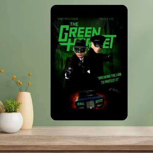 Green Hornet Metal TV Show Poster Sign