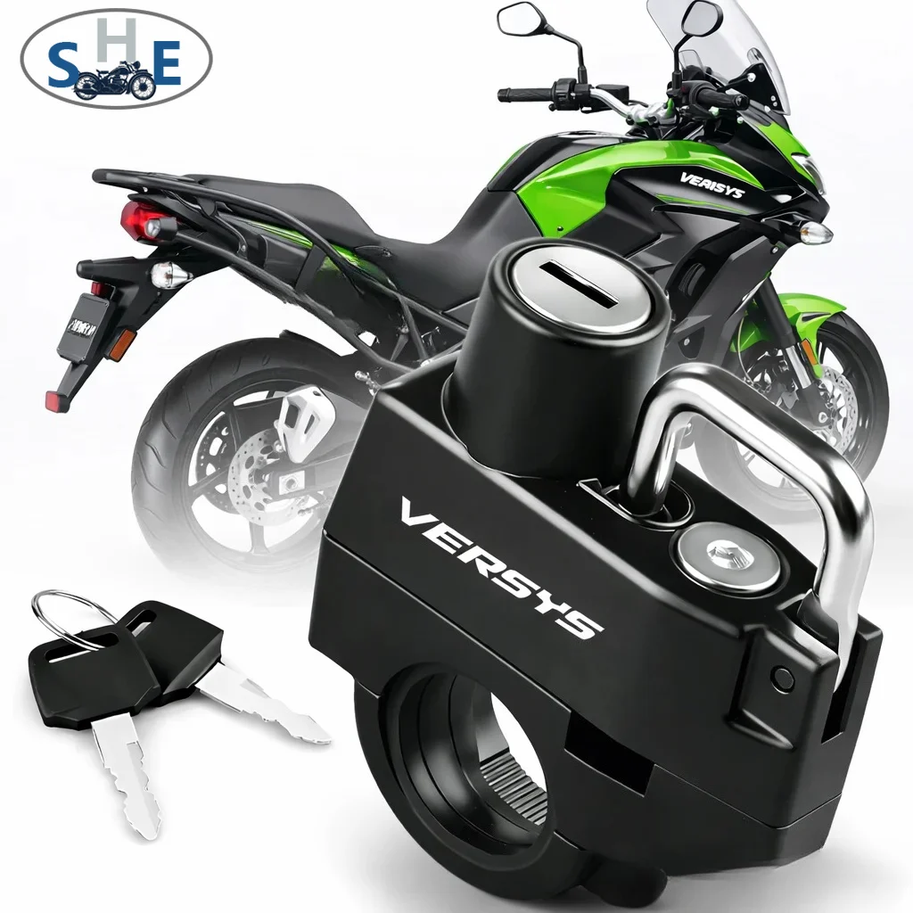 

Motorcycle Helmet Lock For Kawasaki Versys 650 300 300X 1000 X300 2015-2022 Anti-theft Locker Helmet Lock Locking Device