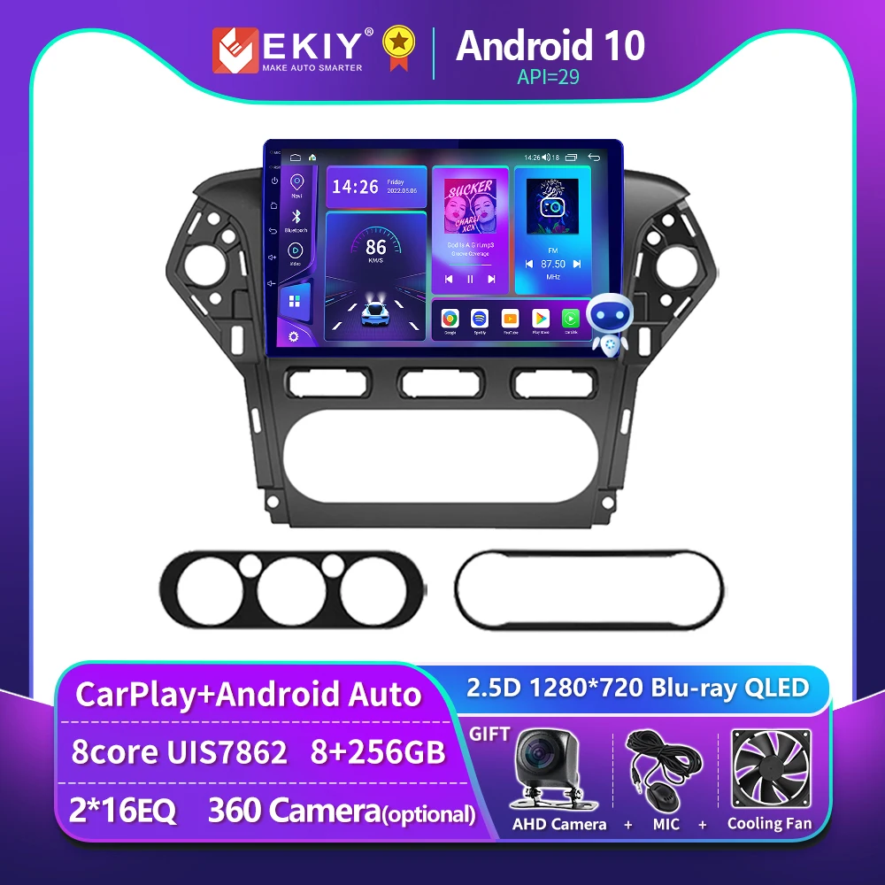 

EKIY T900 8G 128G For Ford Mondeo 4 mk4 2010-2013 2014 Carplay Car Radio Android Auto Multimedia Video Player AI Voice Stereo HU