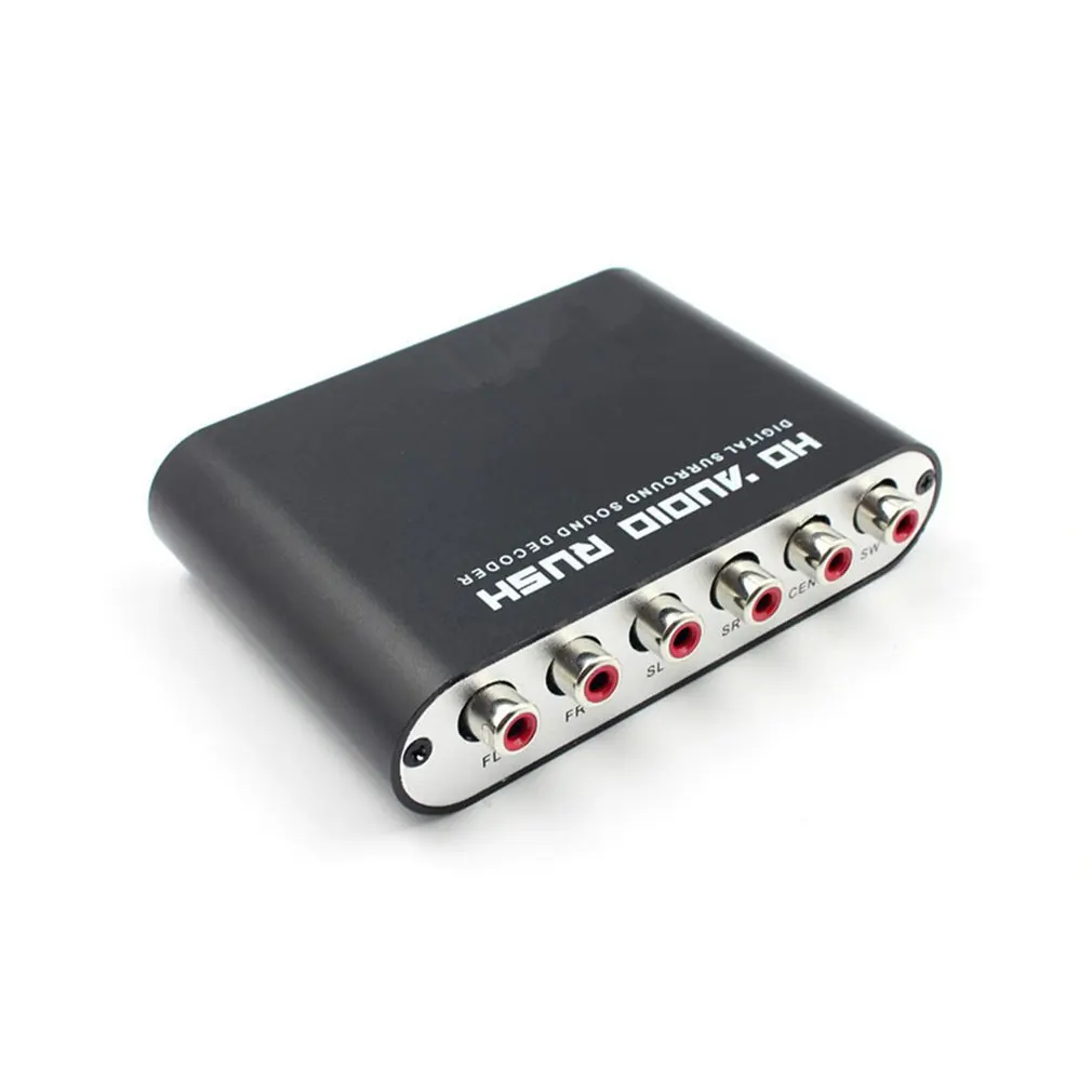 Digital Audio Decoder Konverter 5,1 Kanal Dts/Ac-3 Rush Audio Getriebe Surround Sound Decoder Für Heimkino Dropshipping