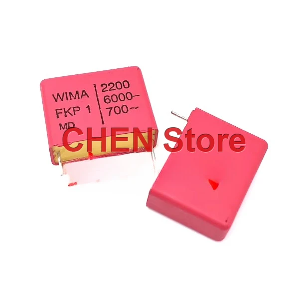 10PCS/lot original Germany WIMA FKP1 2200PF 6000V P22 audio Capacitors 222/6000V 700VAC 2.2NF Free Shipping