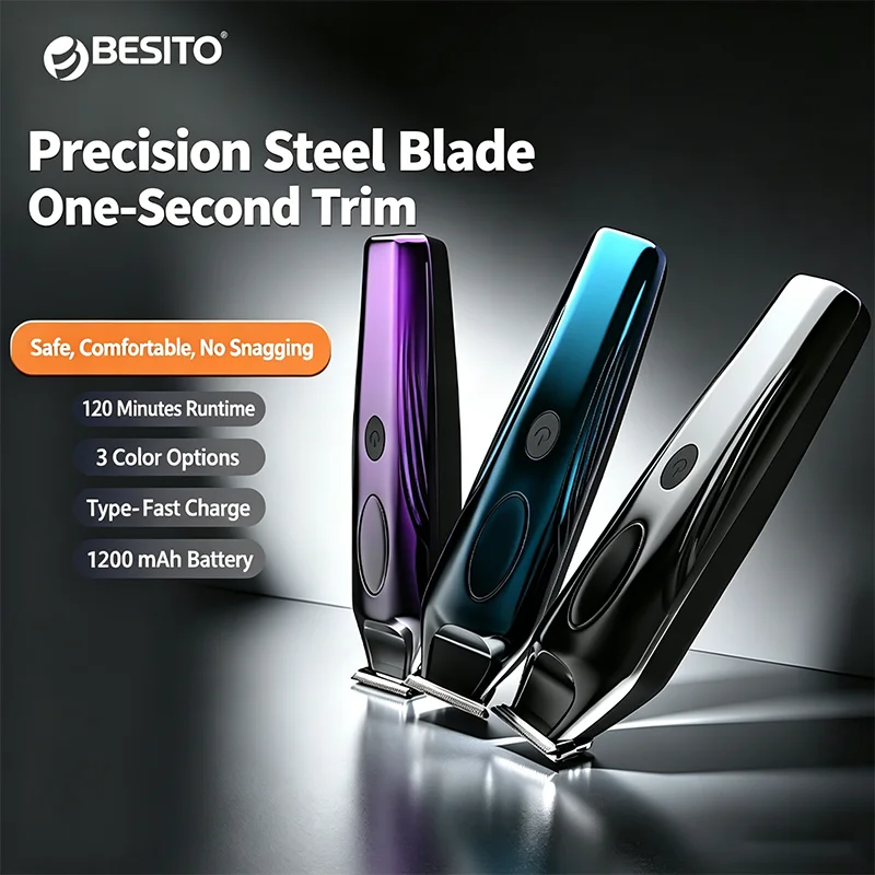 Professional electric clipper and pusher set with digital display, electric hair clipper, pusher carving, electric clipper