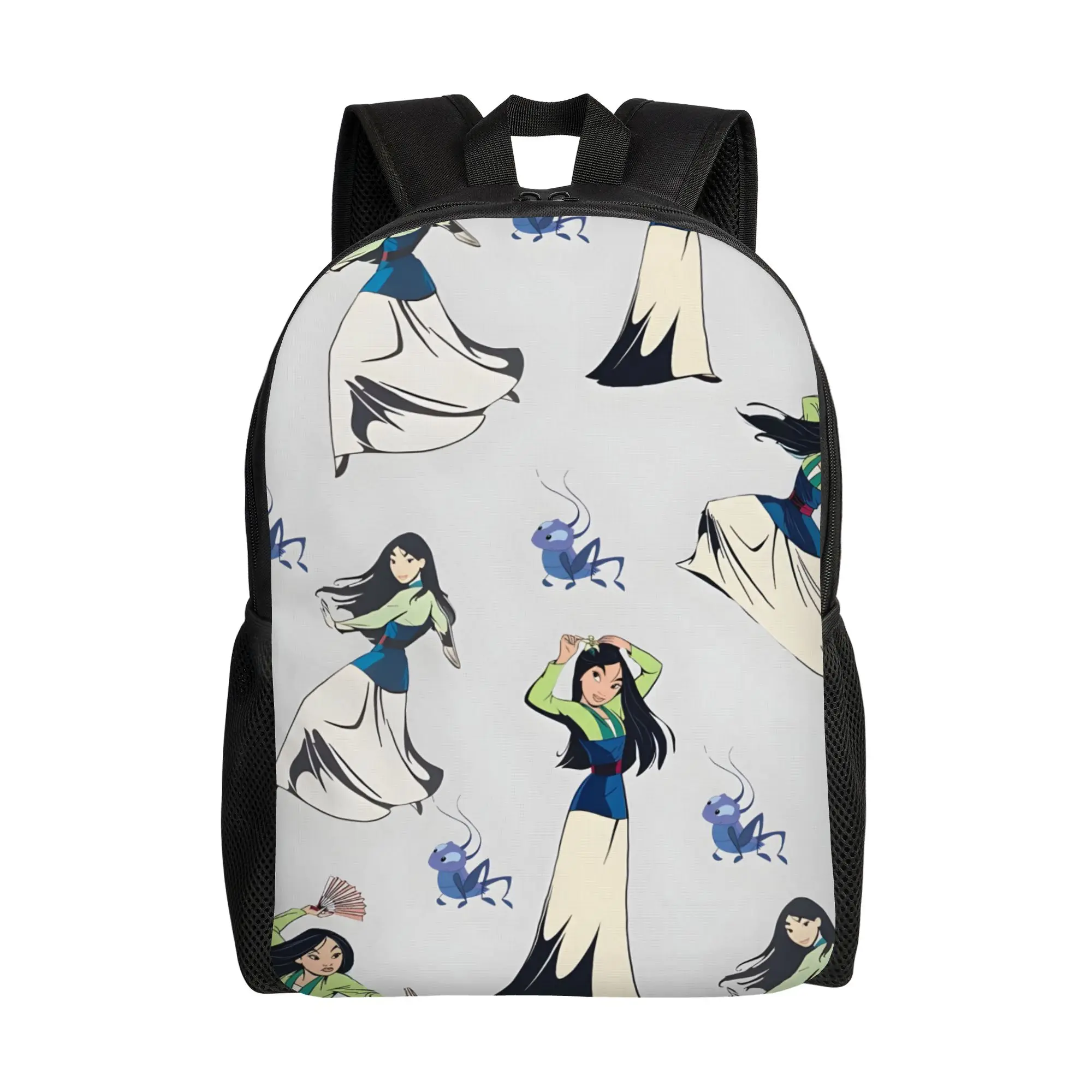 

Рюкзак Disney Different Motion Schoolbag в стиле ретро, моющийся, с изображением Мулан и Мушу, 1 шт., к новому учебному году