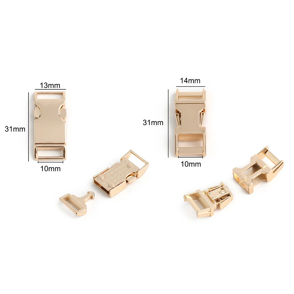 10/20/40PCS Inside:10-20-25-32-38mm Metal Quick Release Buckle For Backpack Strap Adjust Clip Clasp Dog Collar Safety Belt Hook