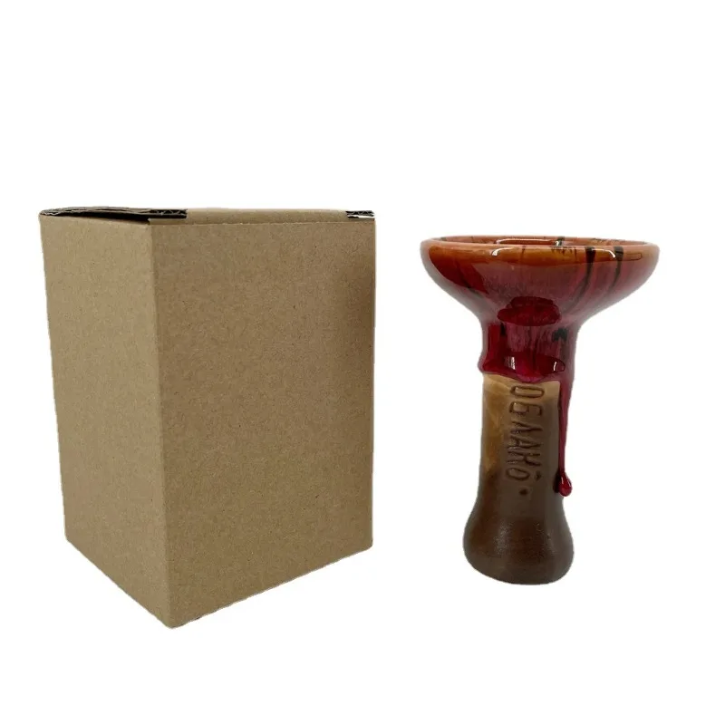 Narguilé en acier inoxydable, narguilé en bouteille en verre russe à douille, tube unique, poignée en acier inoxydable