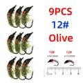 size 12 9pcs olive