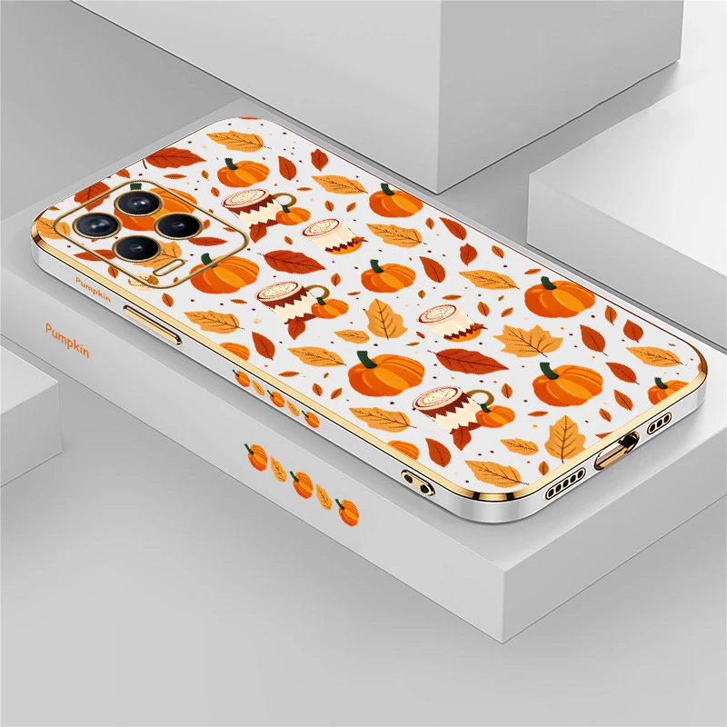 Leaf Pattern Case For Realme Narzo 20 Pro 20A 60X 50i 50A Prime 50Pro Note 60 GT Master V5 V25 U1 Q3Pro Carnival Silicone Covers