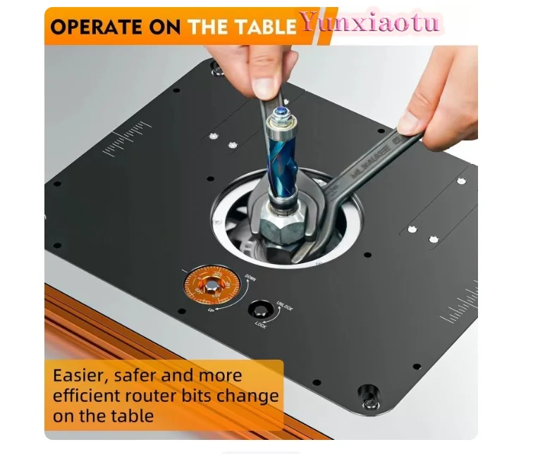 The Router Lift Is Suitable for Routers with A Diameter of 6.5 Cm - 10.7 Cm