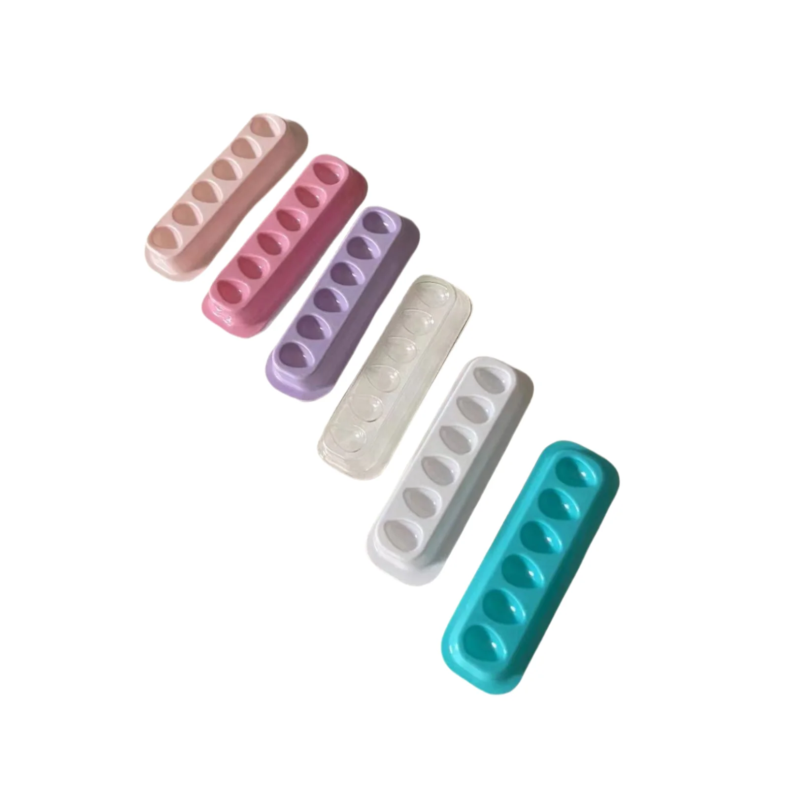 1 bag =20pcs Colored Self Adhering Lash Extension Glue Tray Wells Fan maker Private Label Available