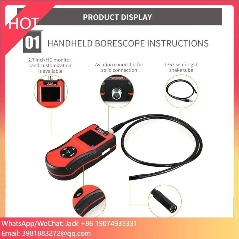 Wholesale Factory Engine Check 3.9mm Snake Tube Probe Borescope Camera Automobile Inspection Car Diagnostic Tool Obd2 Scanner