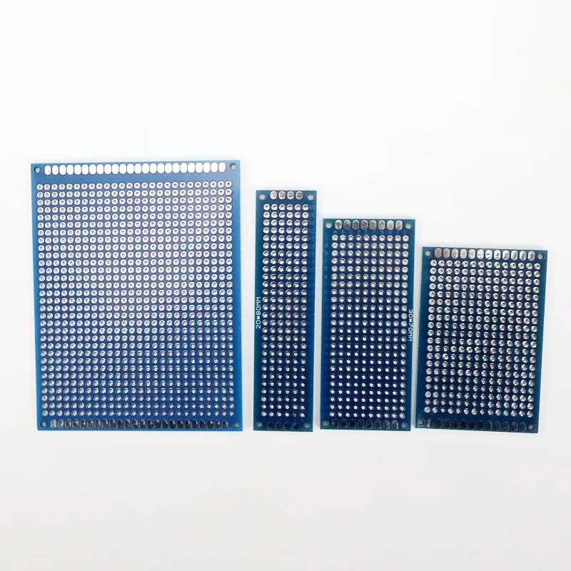 5PCS PCB Board Prototype Board Blue 2x8/3x7/4x6/5x7cm Double Sided Circuit Boards For DIY Soldering Project