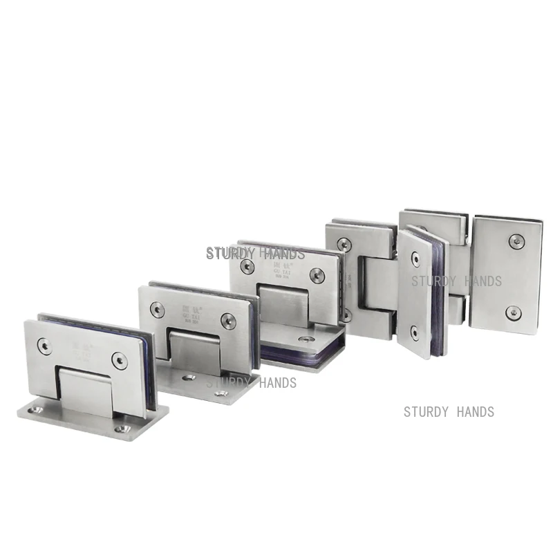 

Безрамная никелевая щетка из нержавеющей стали, стеклянная дверная петля, 90-градусный стеклянный зажим для ванной комнаты, складной стеклянный зажим для ванной комнаты