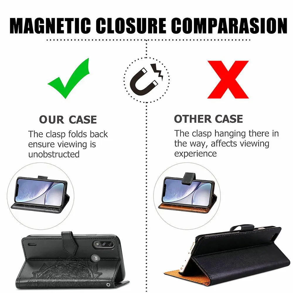 Capa Protetora 3D Mandala de Couro para OPPO A60 4G 5G, Suporte Carteira Livro, Capa Flip Antichoque para OPPO A80 A40 A60 A40 A80