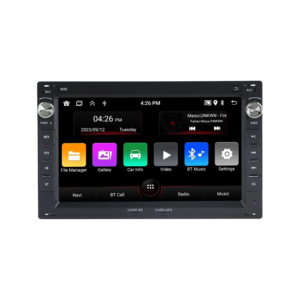 MEKEDE & Navifly 7 inch Android 15 Carplay Voor VW Passat B5 MK4 MK5 Golf 4 Polo Bora Jetta T5 GPS Audio Stereo Autoradio Knop RDS - afbeelding 2