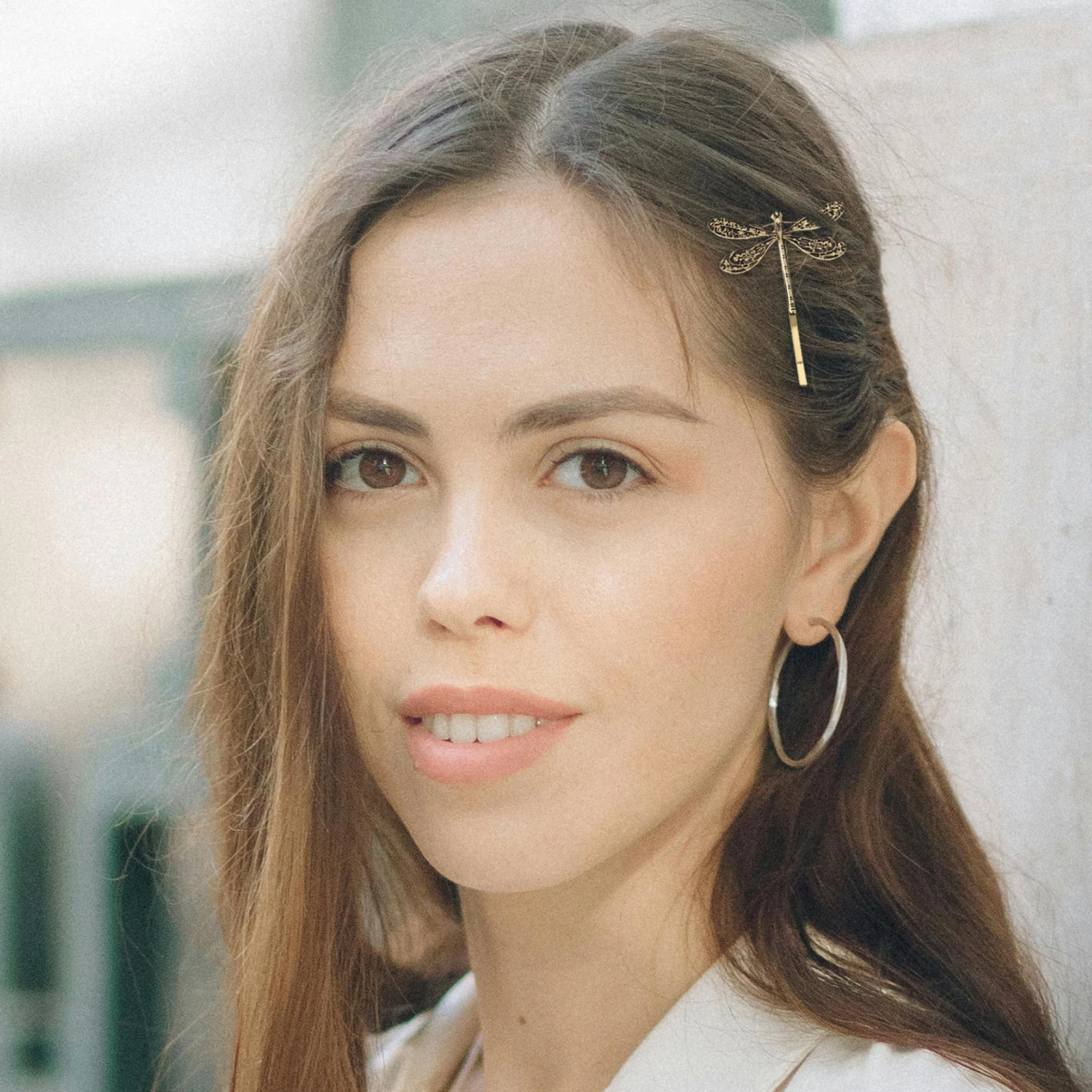 

4Pcs Dragonfly Hair Clips Zinc Alloy Vintage Decorative Accessories for Women Graceful Daily Life Dragonfly Hair Clips