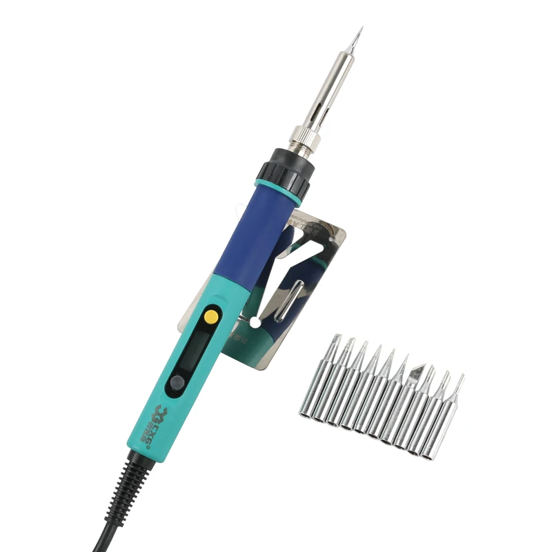 CXG 936d الاتحاد الأوروبي قابل للتعديل LCD الرقمية الكهربائية سبيكة لحام طقم تصليح لحام مجموعة لحام محطة عدة لحام تلميح/الملقط