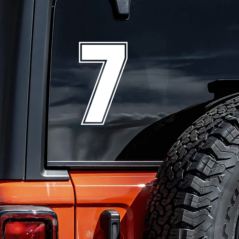 

CS-1603# Various Sizes Number 7 digit 7 funny car sticker vinyl decal for auto car stickers styling car decoration