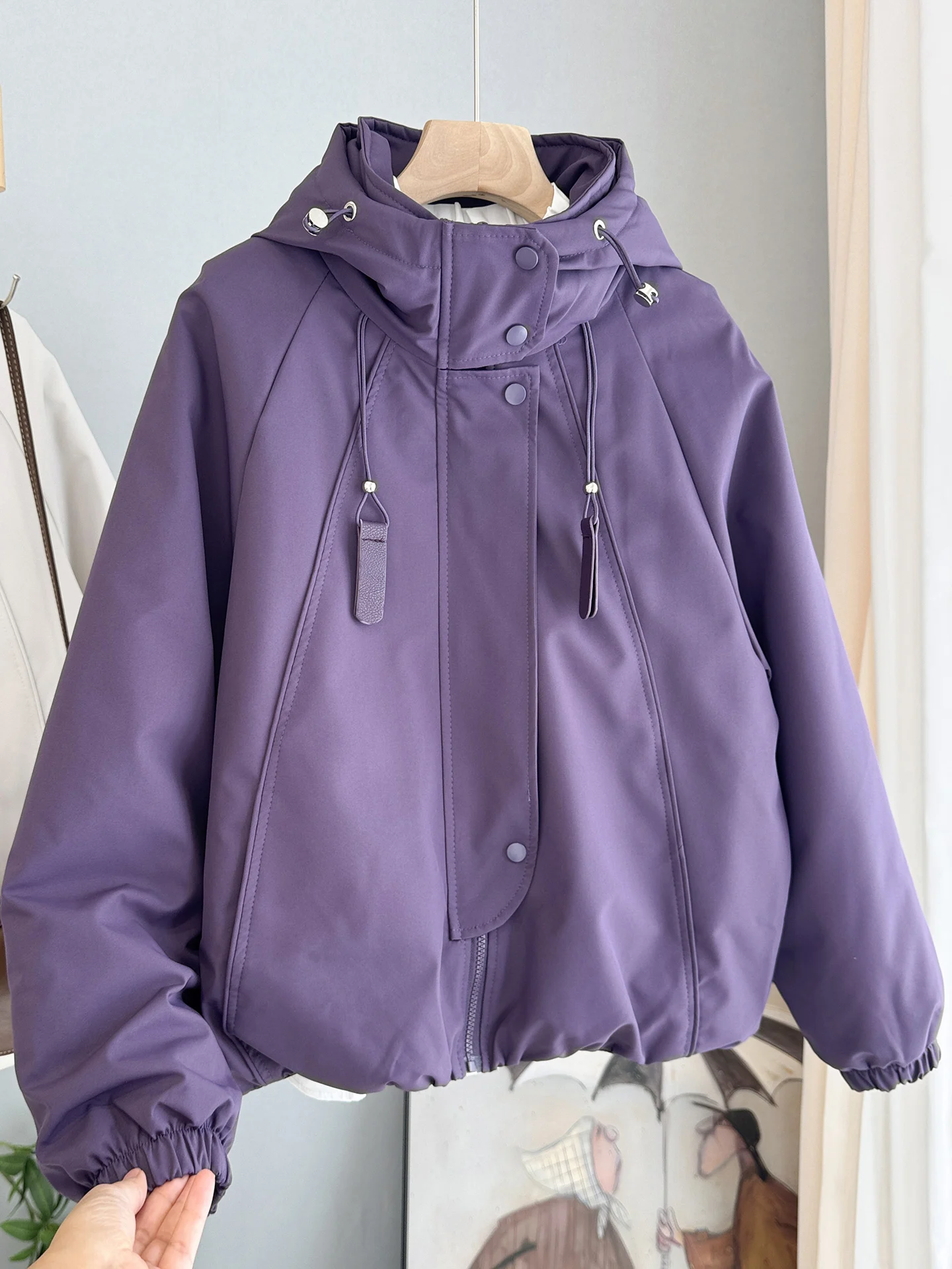 

Women's Cotton-Padded Jacket Korean Style Loose Fit Slimming Casual Coat Spring 2026 Early Fashionable Windproof Waterproof