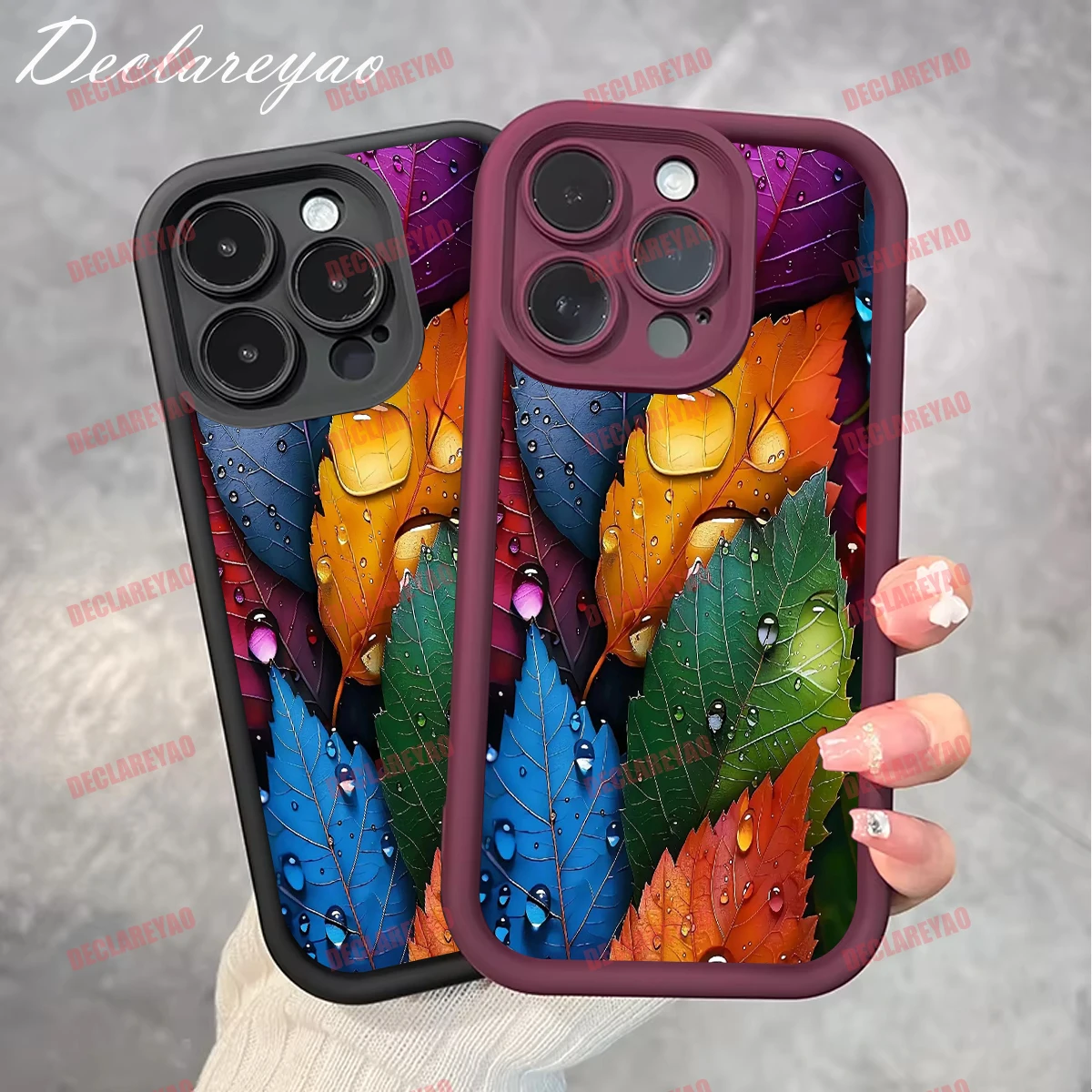 DECLAREYAO حافظة رفيعة وخفيفة الوزن غير لامعة من مادة البولي يوريثان الحراري لهاتف آيفون 12 Mini 11 Xs Max XR Air 16 Pro 16e 15 Plus 14 13 حافظة مضادة للصدمات #5