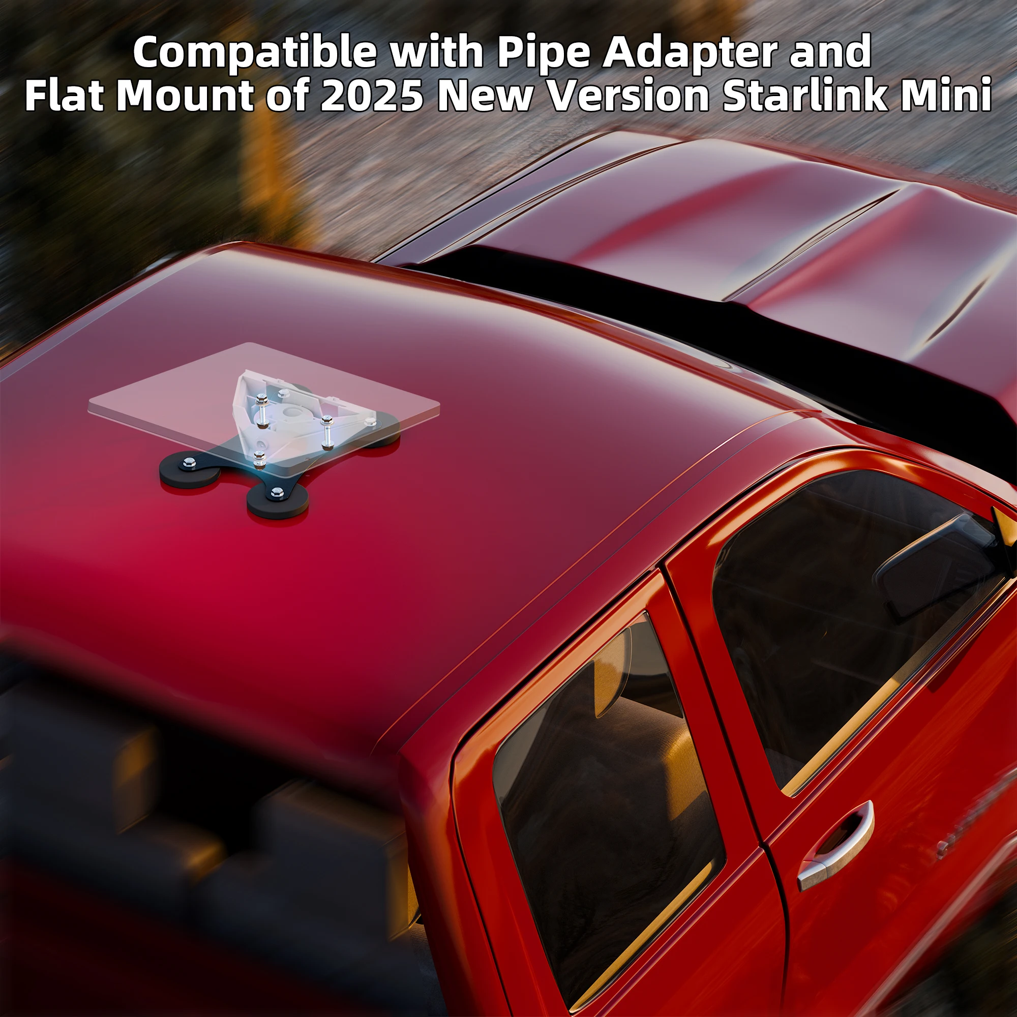 Starlink Mini Car Magnetic Mount Starlink Mini Magnetic Roof Mounting Kit Sleek & Campact Stainless Steel Base For Truck Boat