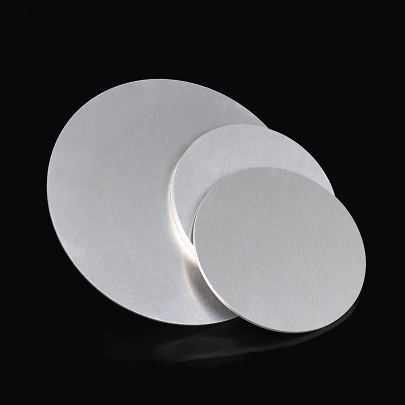 5052 Circular Aluminum Plate, Aluminum Disc DIY CNC Metal Disc Thk0.5/1.5/2/3/4/5/6mm Dia50-300mm Customize Laser