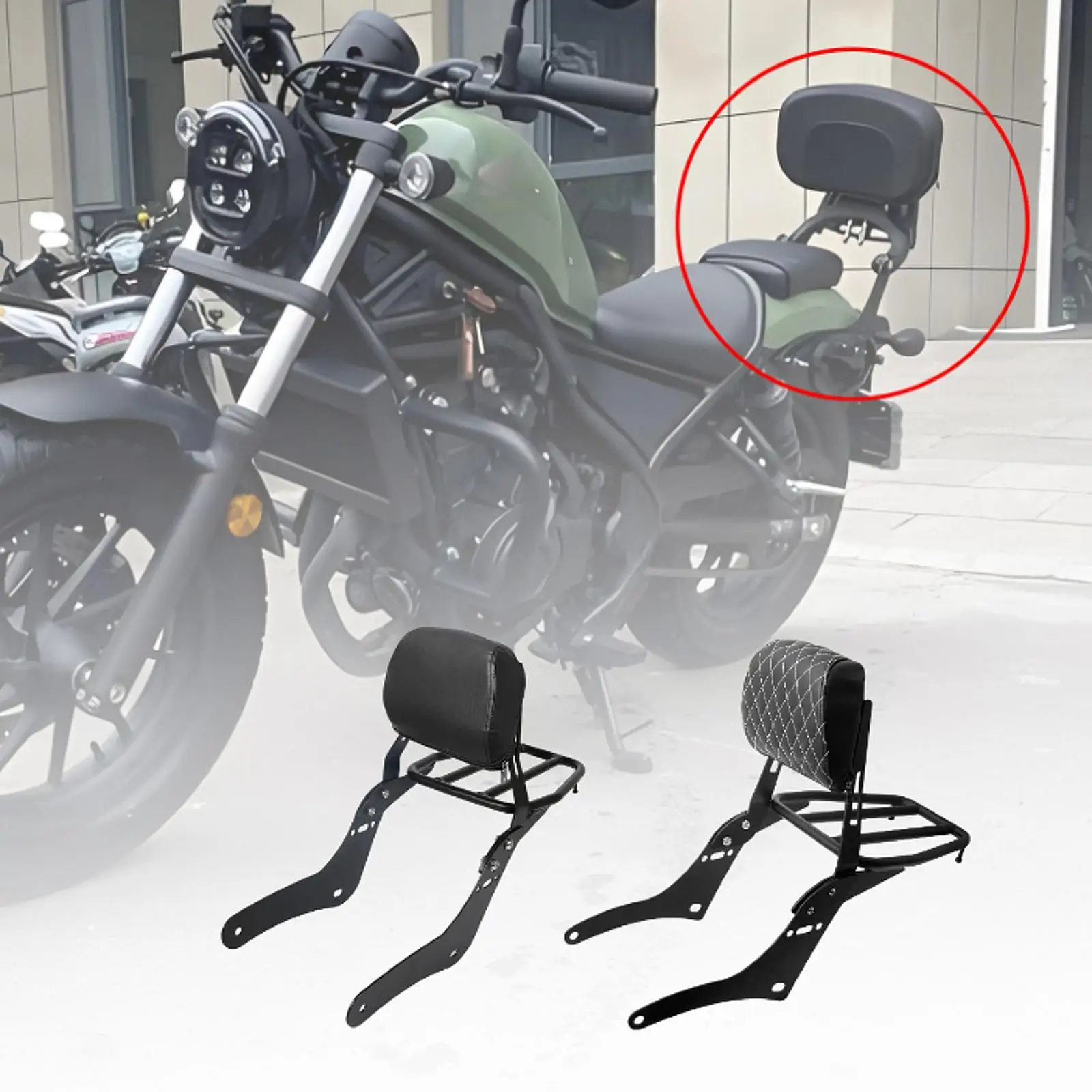 

Съемная штанга для мотоцикла, замена багажника, простая установка, прочная профессиональная съемная спинка для штанги Sissy Bar