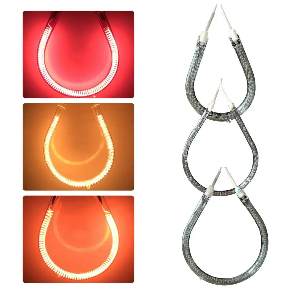 Small Sun Heater Heating Lamp Electric Stove Ring Fittings Tools Tube Pear-shaped Halogen Tube Far-infrared