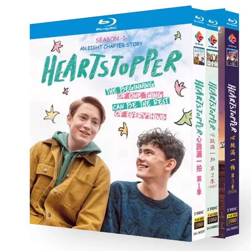

BD Blu-ray Discs High-Definition US TV Series Heartstopper Seasons 1–3 6-Disc Box Set