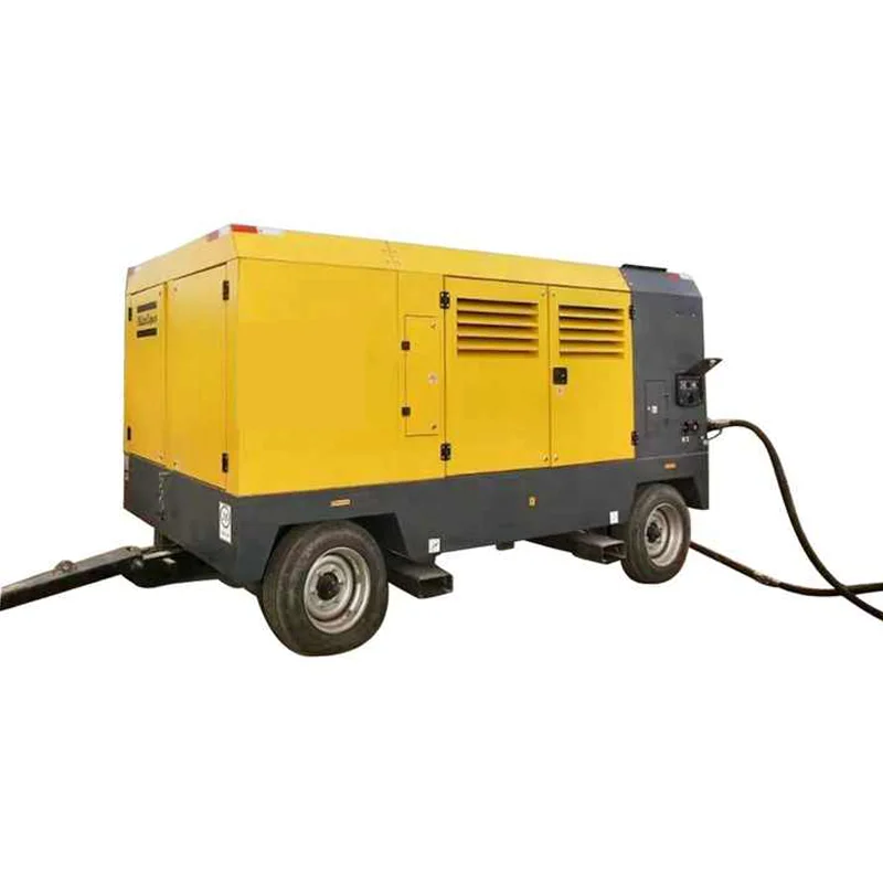 Prezzo di fabbrica del compressore d'aria diesel mobile a vite portatile per estrazione mineraria da 900cfm 16bar 25m3